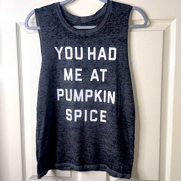 YOU HAD ME AT PUMPKIN SPICE tank - Picture 2 of 3